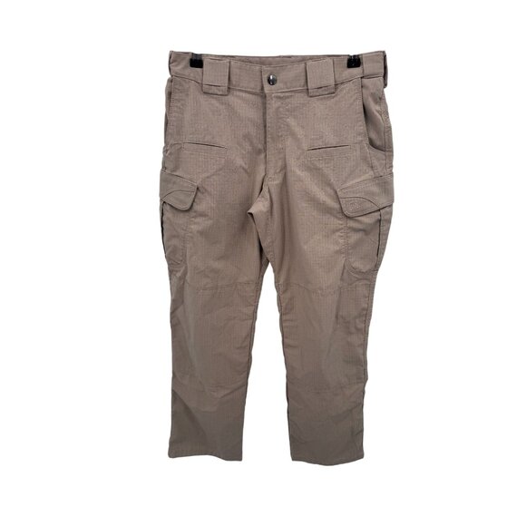 5.11 Tactical Cargo Pants Mens 30x30‎ Tan Polyester Cotton Blend Double Knee - Picture 1 of 10
